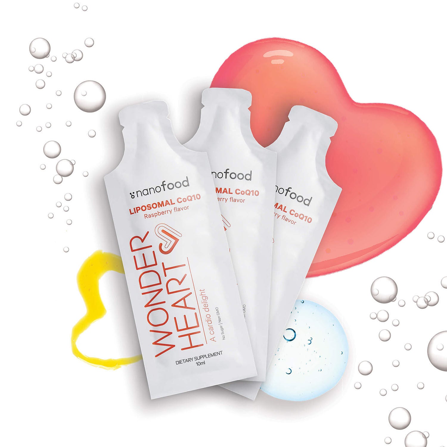 Nanofood Wonder Heart - Liposomal CoQ10 Liquid Supplement - 0.3 oz. (30 Servings)
